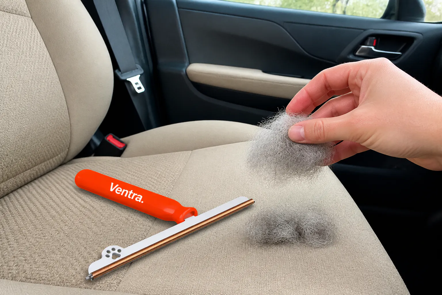 Watch the fur rake up