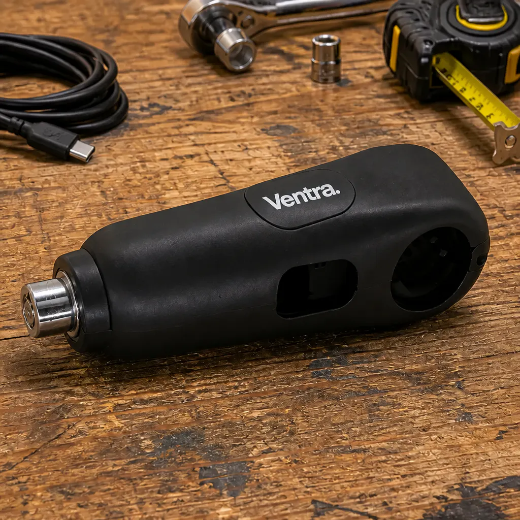 Close-up of the Ventra clamp body showing its dense construction