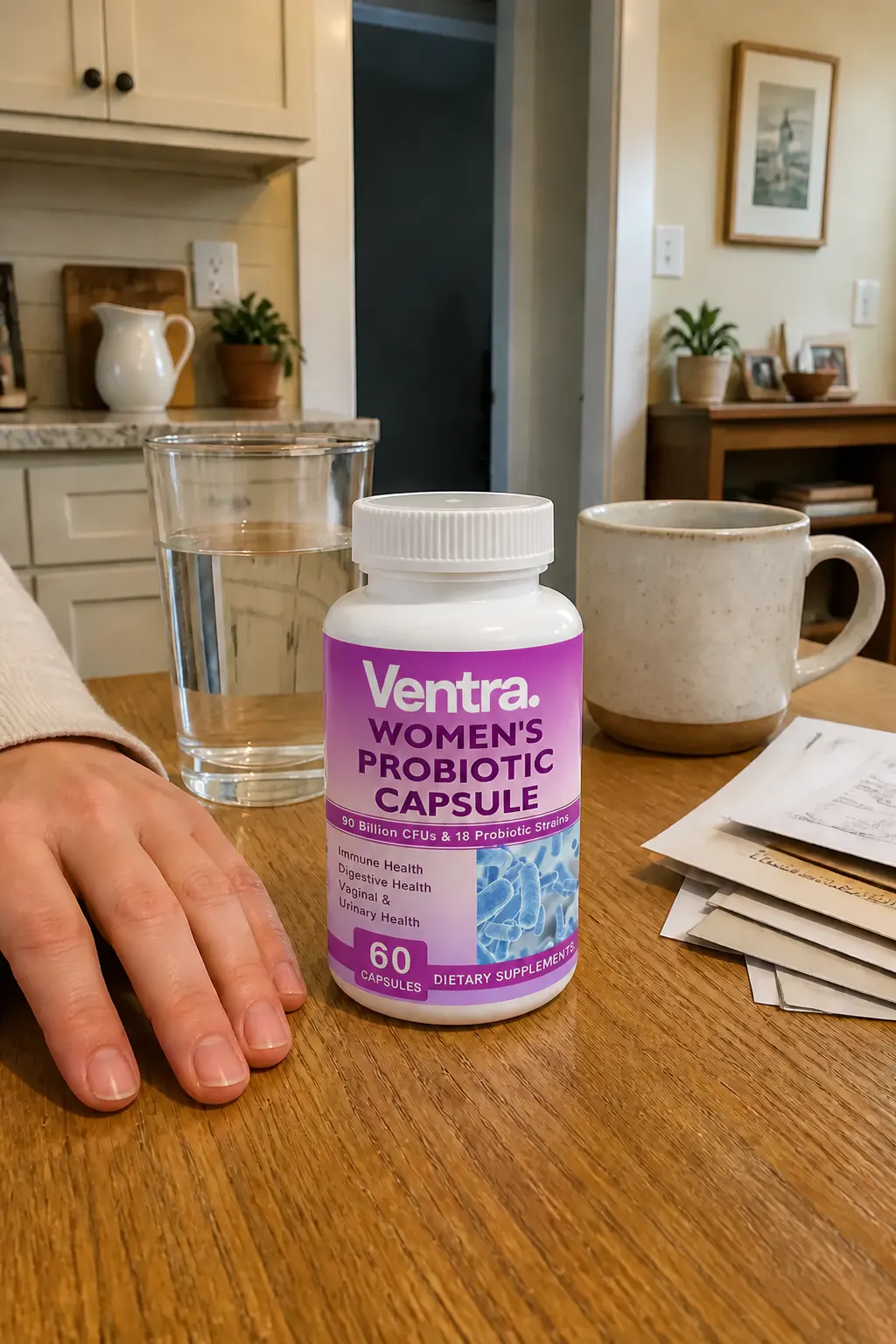 Ventra capsules held by a woman