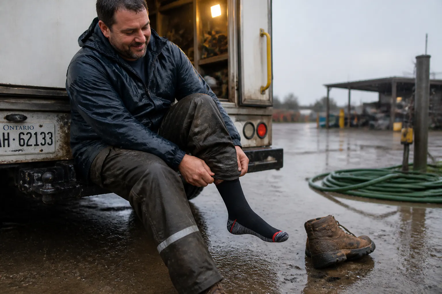 Outdoor wet-weather work