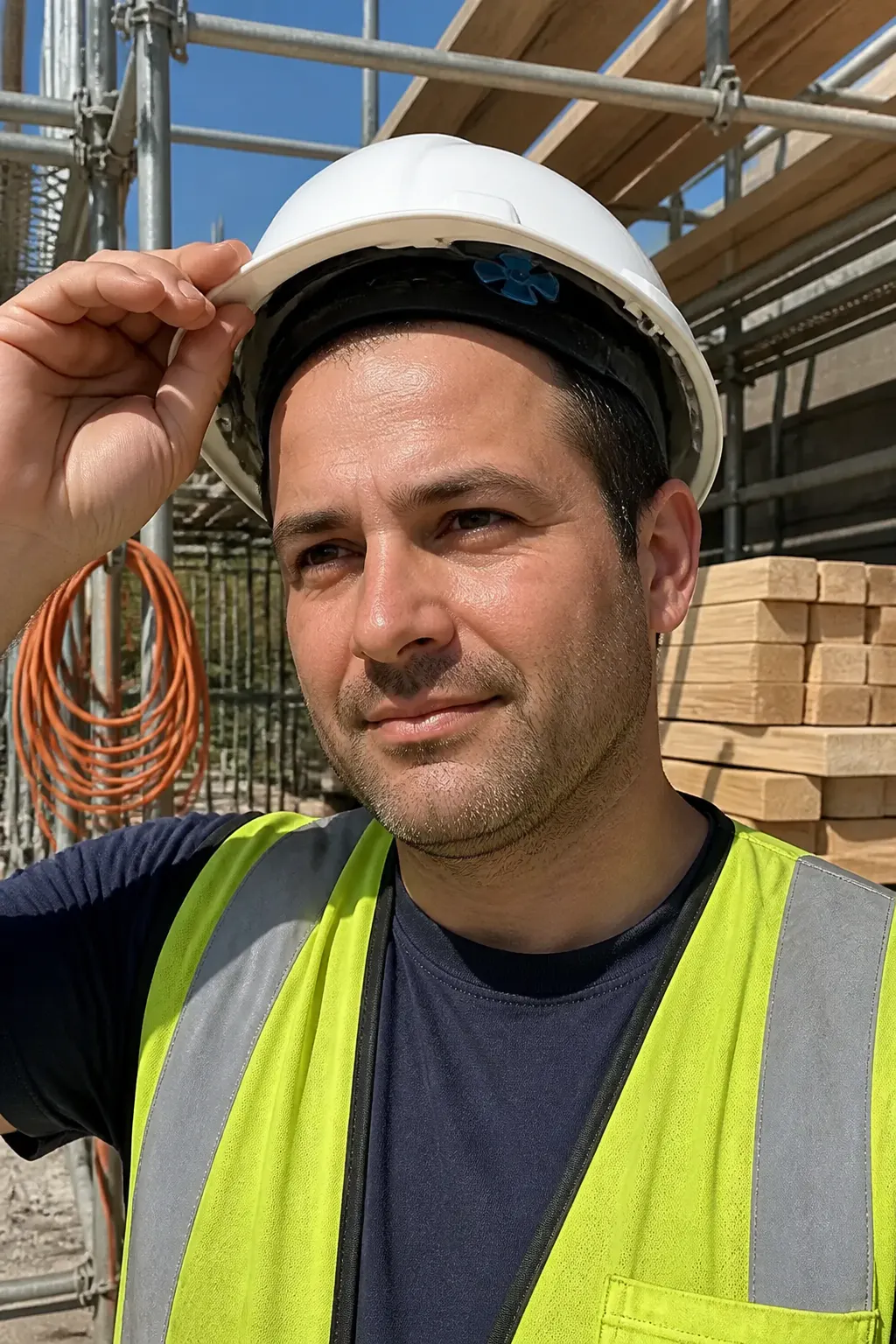 Under the hard hat all day