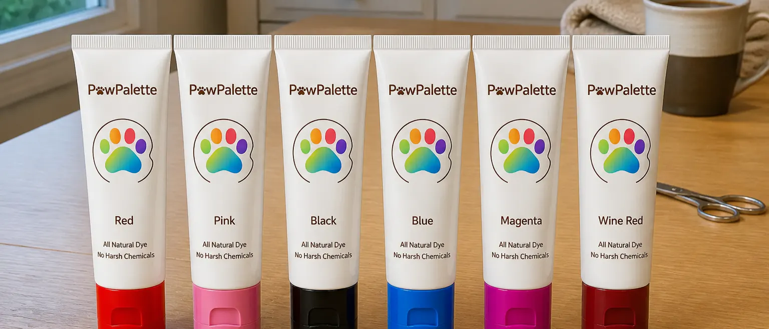 All six PawTint tubes laid out together as one complete kit