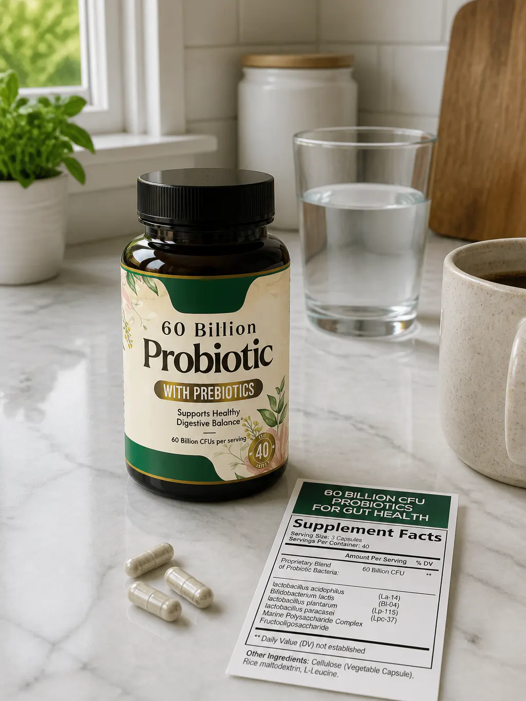 What's inside Ventra: capsules and prebiotic ingredients