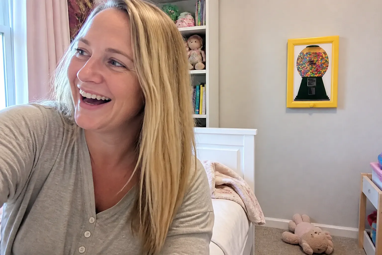 Candy frame in a kids room