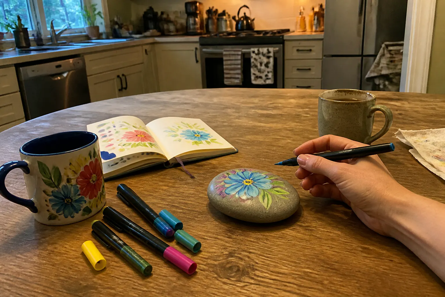 Vivid finished craft pieces made with the full color set