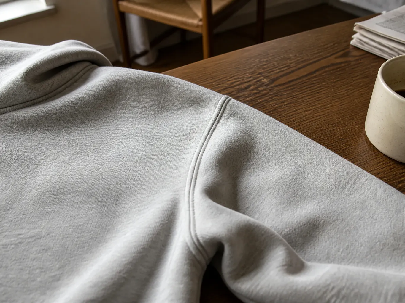 Brushed fleece loop, actual size