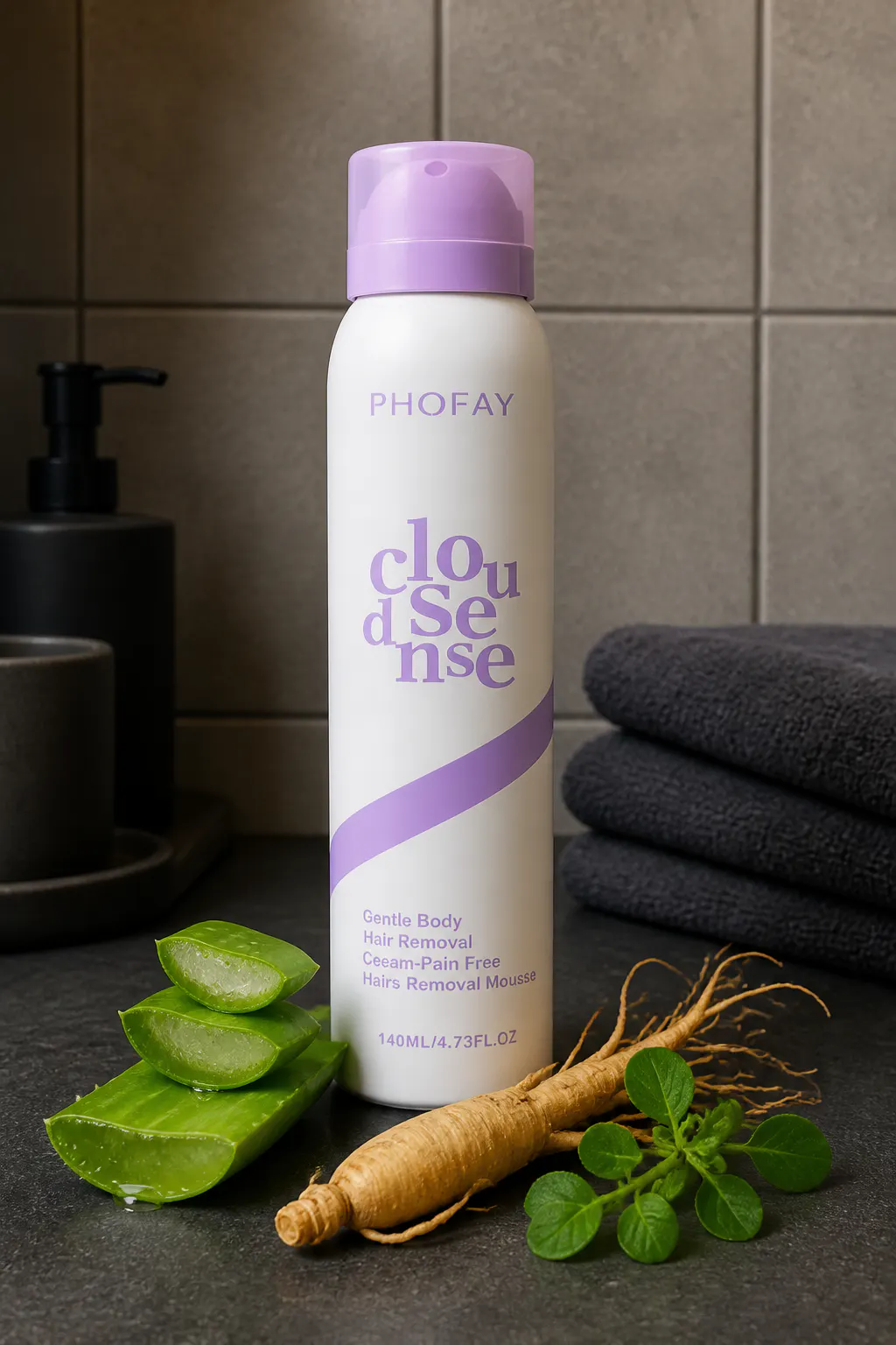 Ventra herbal mousse on skin with no redness