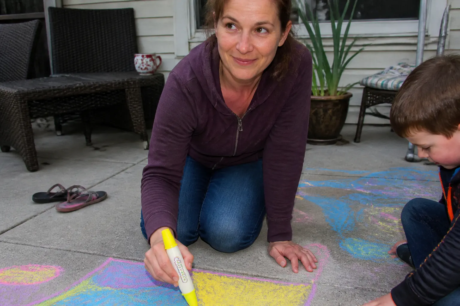 Linda M. - child using Ventra ChalkBrush