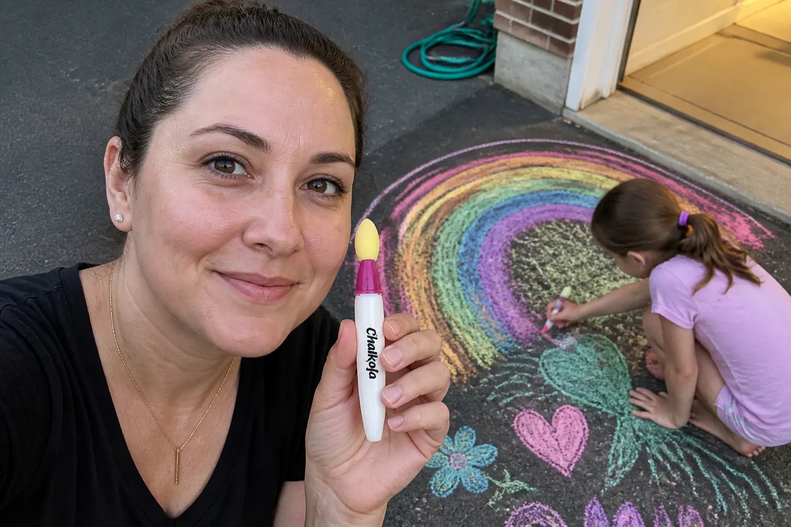 Dana K. - child using Ventra ChalkBrush