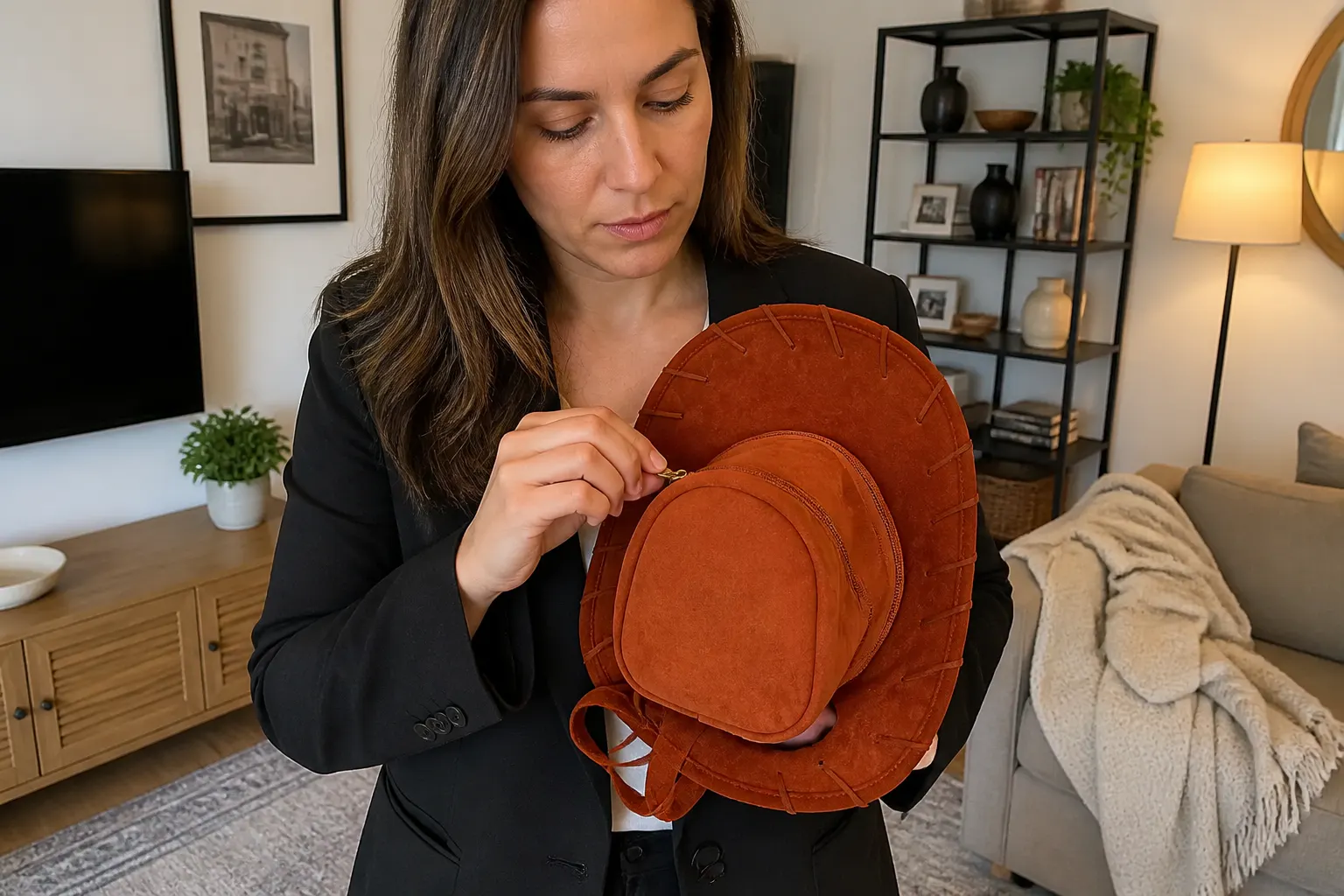 Real Faux-Suede Crown Texture