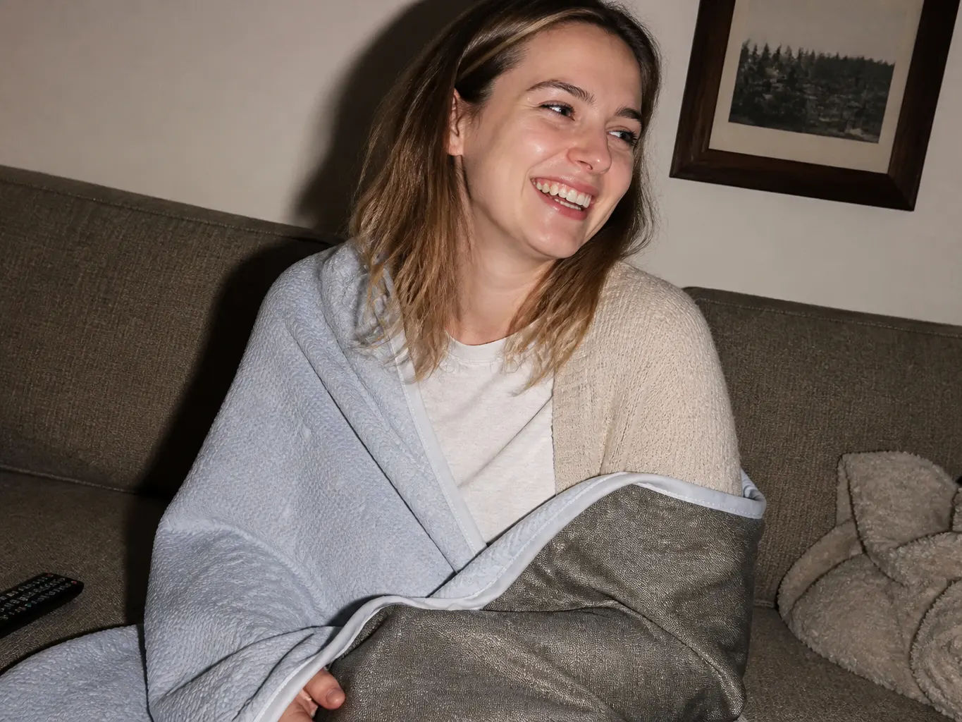 Ventra blanket in a living room