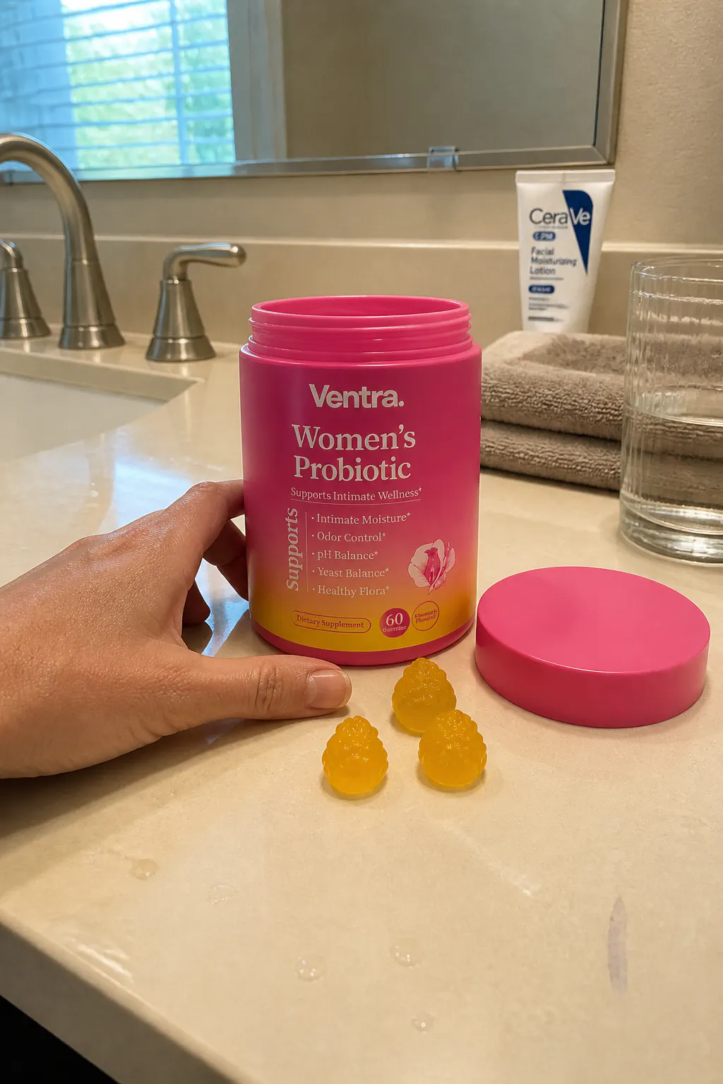Ventra women’s probiotic pineapple gummies