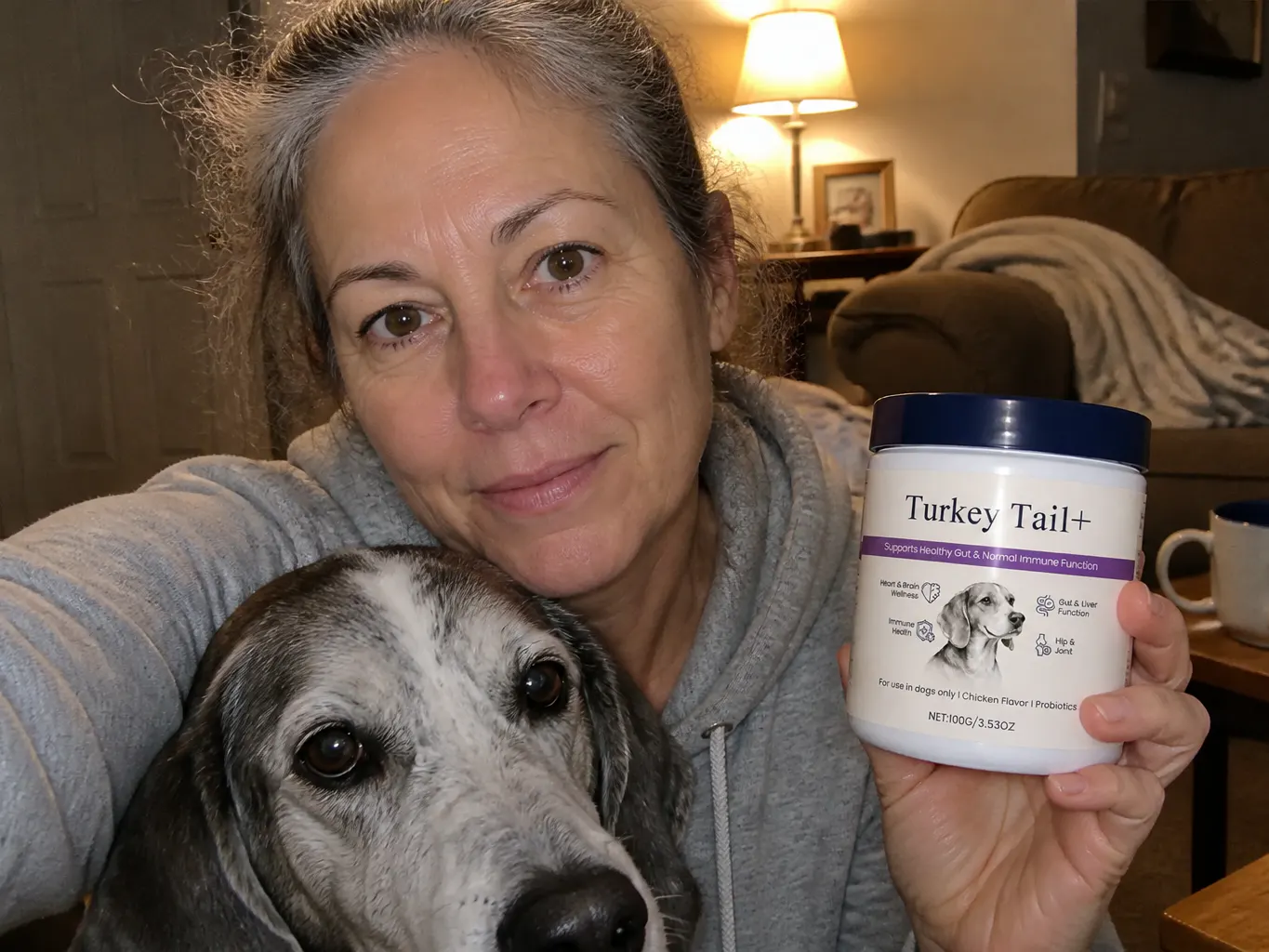 Sandra L.'s dog with Ventra