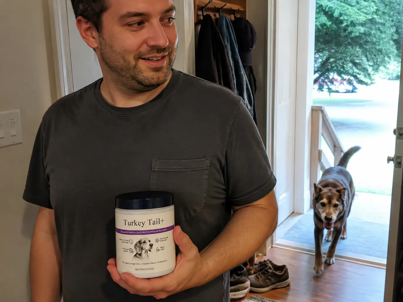 Derek H.'s dog with Ventra