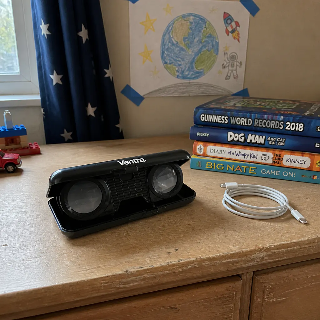 The closed camera case on a shelf after months of use