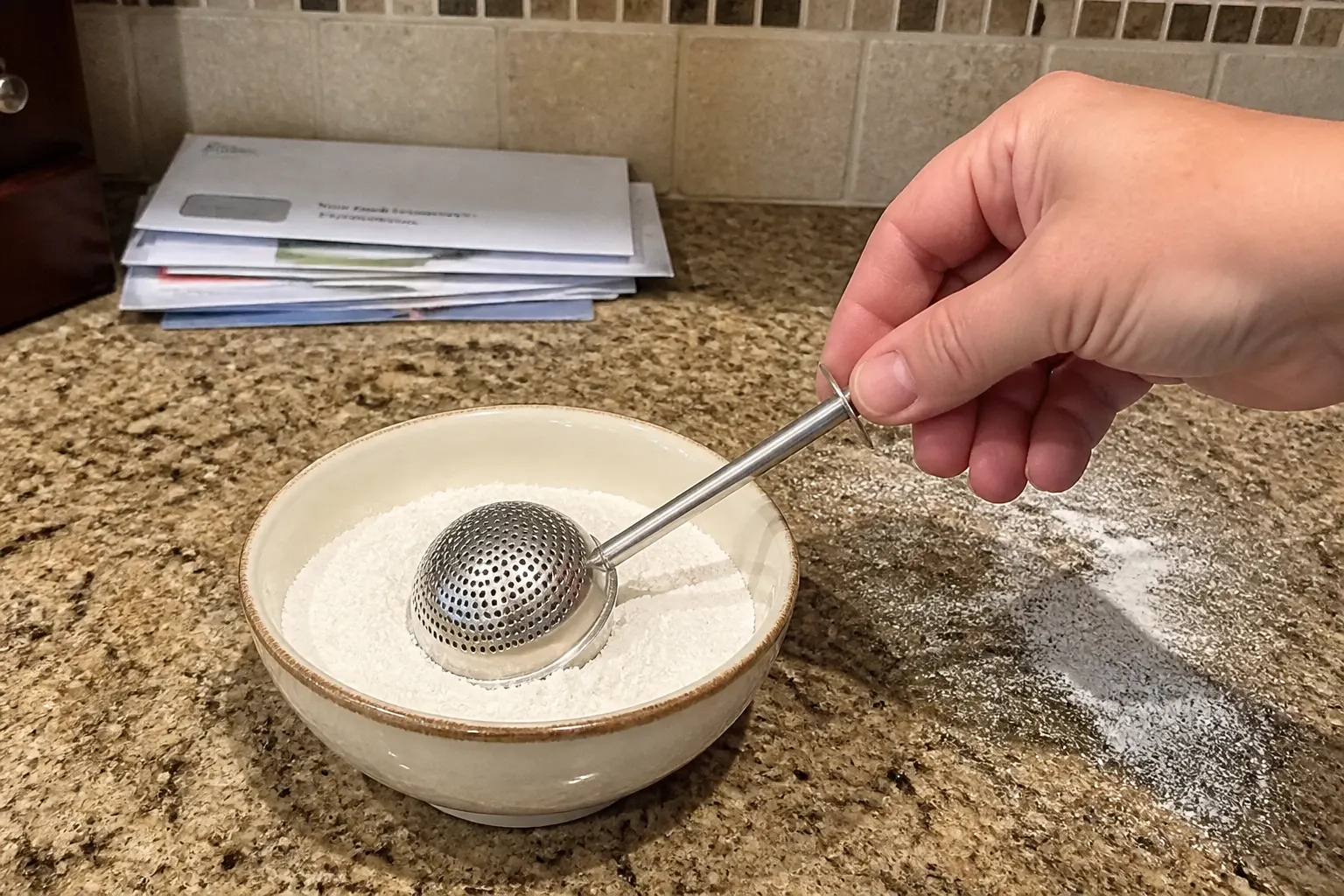 Dip - the spring scoops just enough