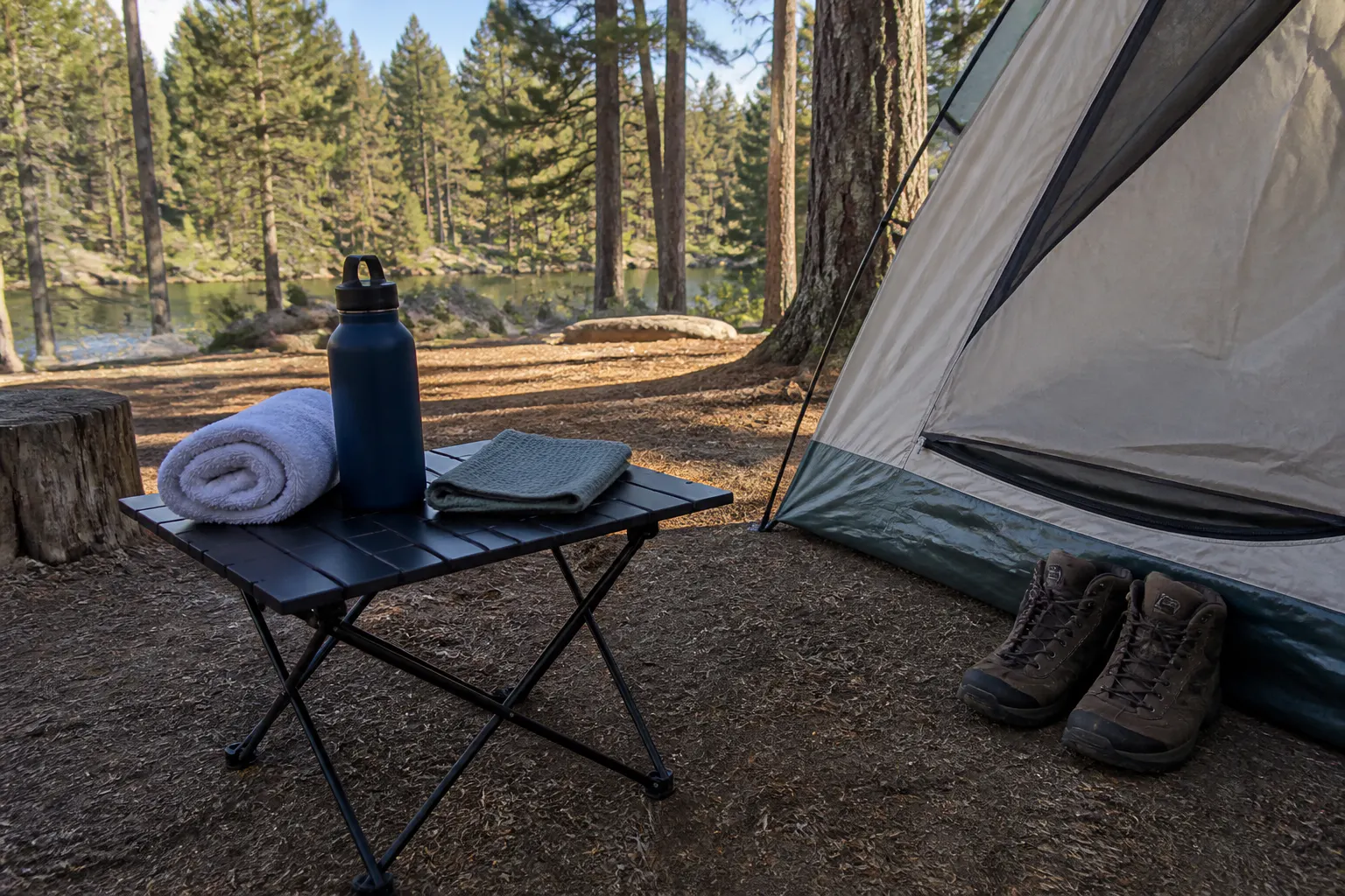 The bidet used at a campsite off-grid