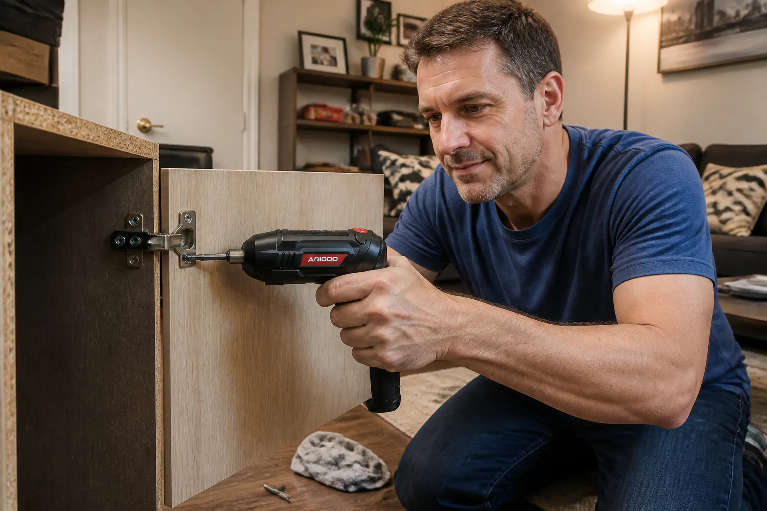 A magnetic hex bit snapping into the Ventra chuck