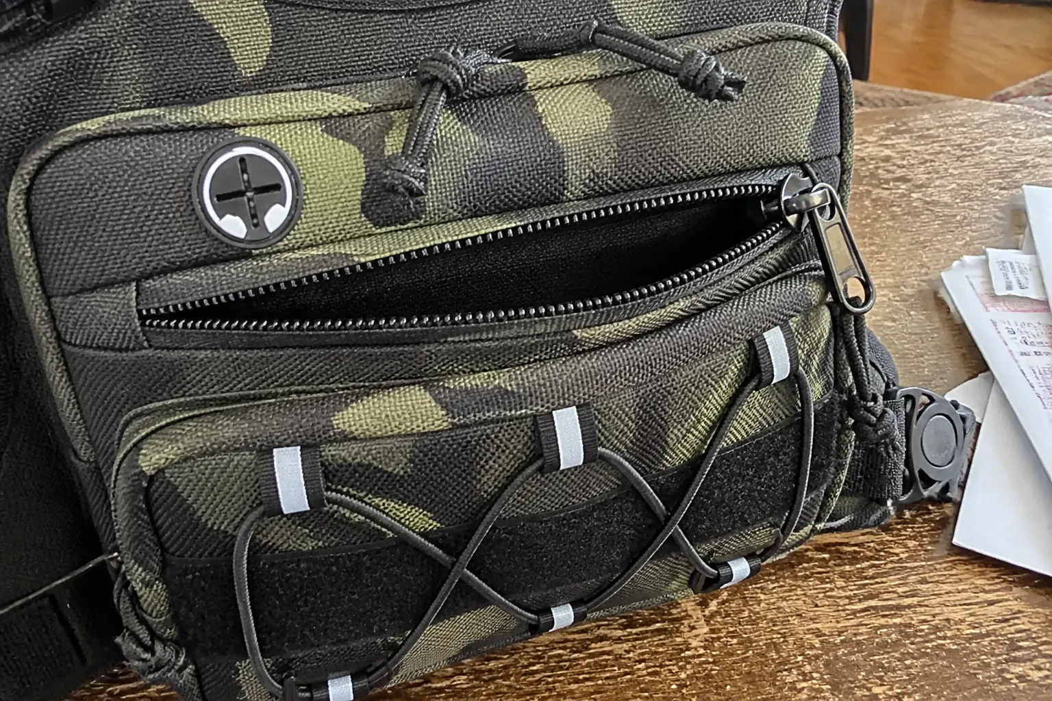 Reinforced zip compartments
