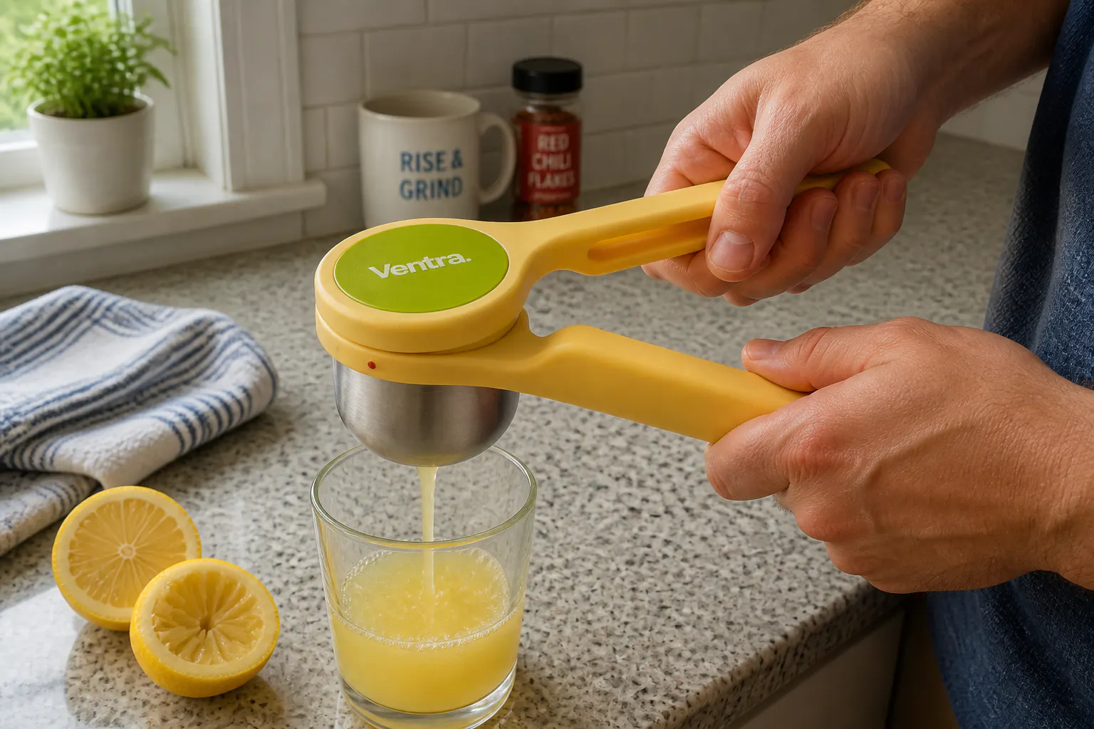 Twist the handles apart