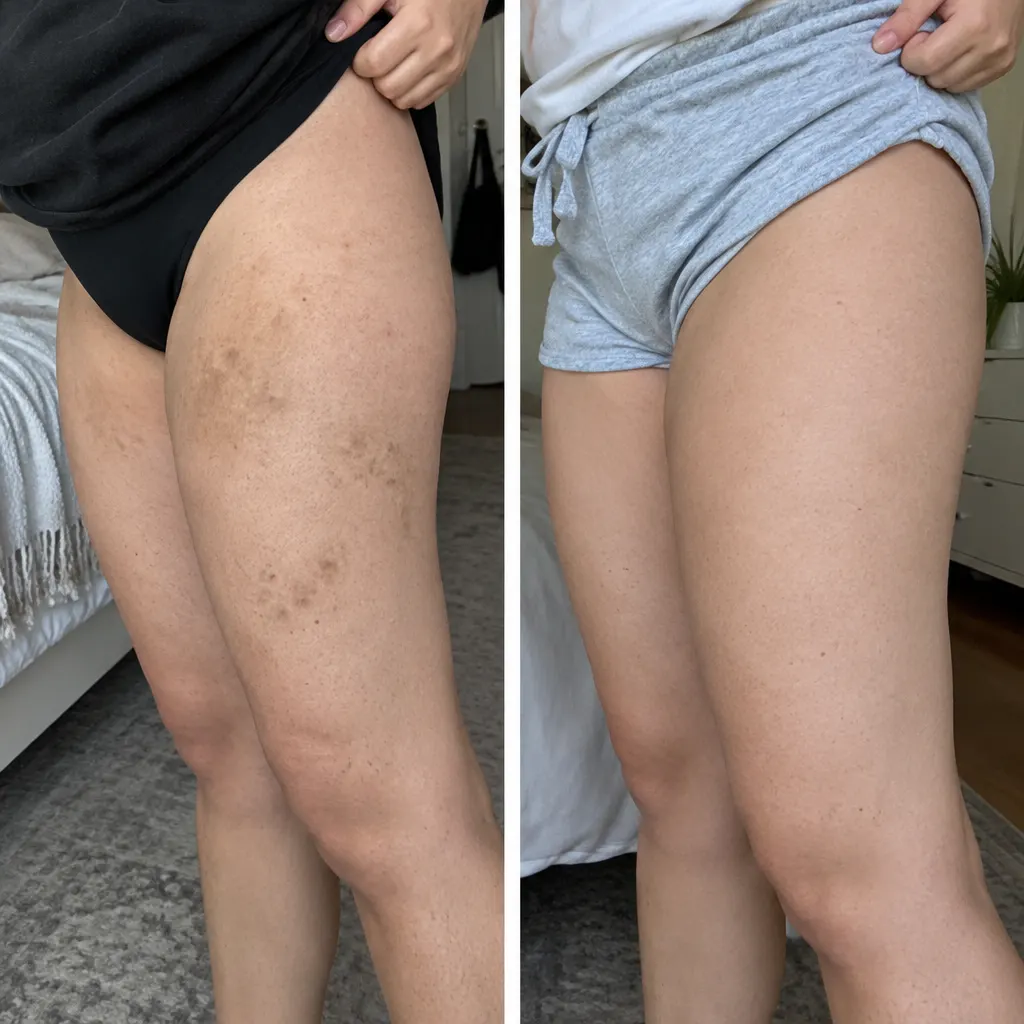 Before and after - Dani O., Bikini line