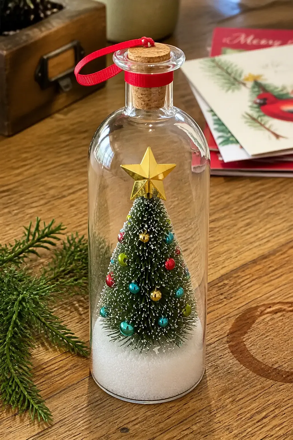 Real clear glass message bottle detail beside a cheap flimsy alternative