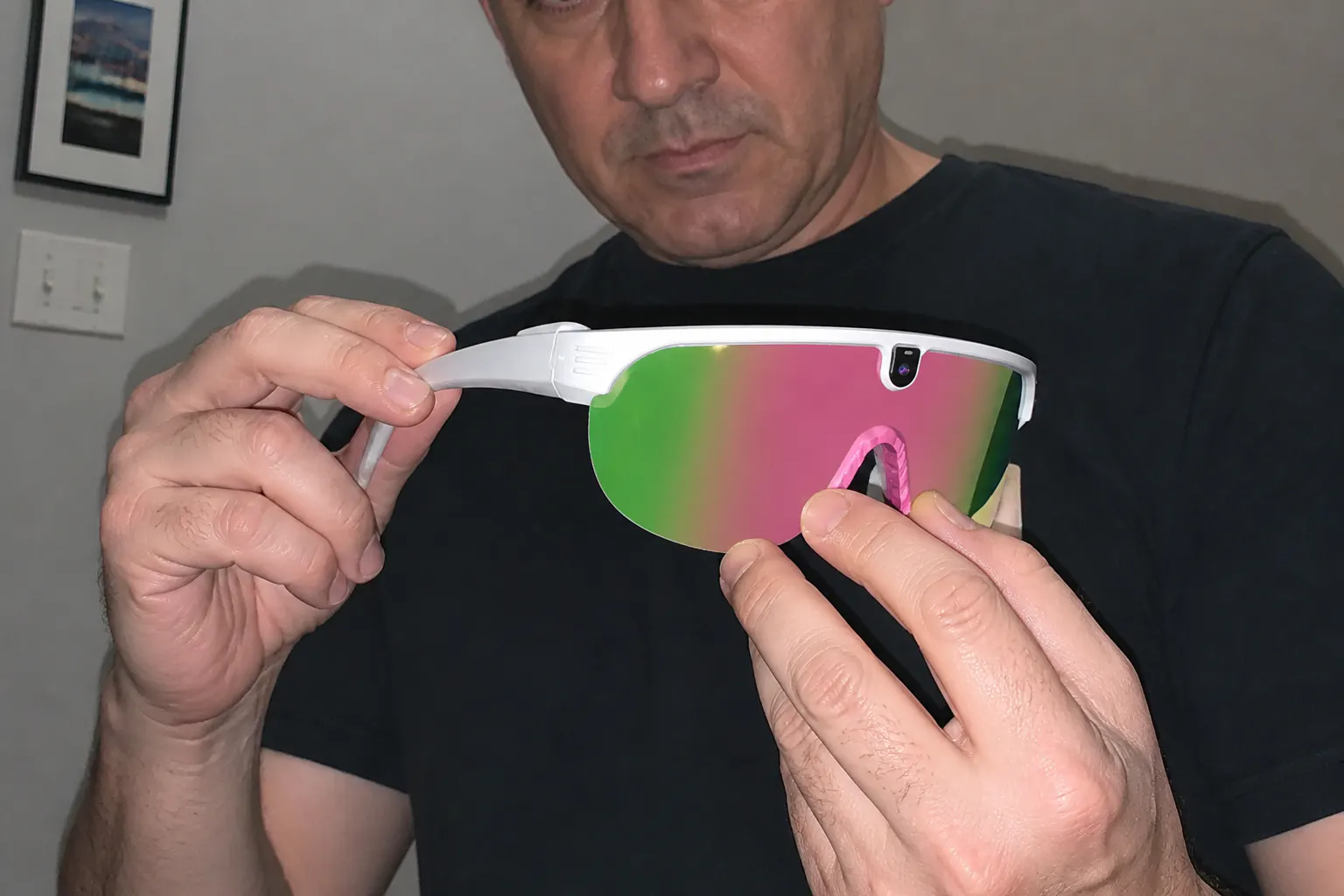 Customer with the product