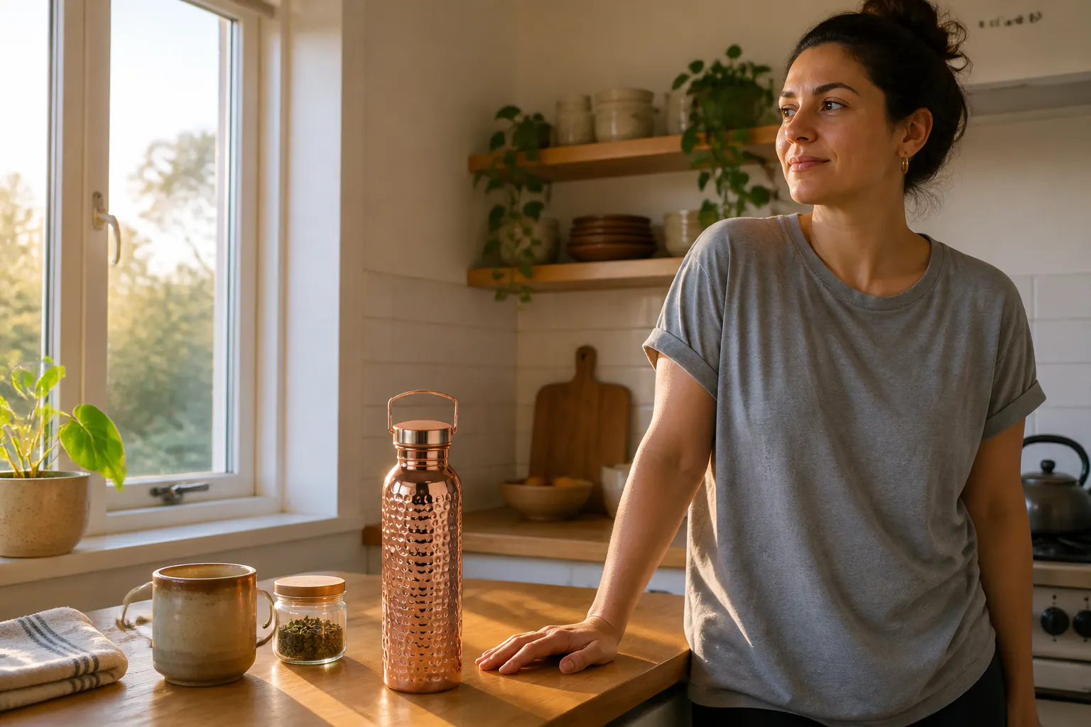Copper bottle morning ritual