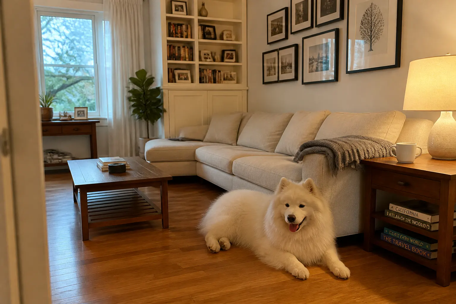 A clean, fur-free home with a happy well-groomed dog
