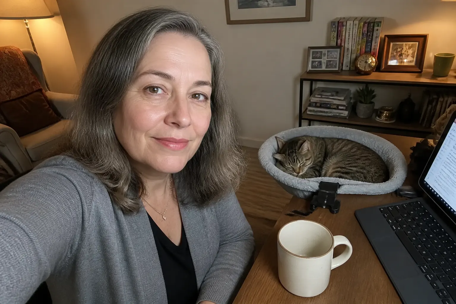 Marissa T. cat in DeskNest