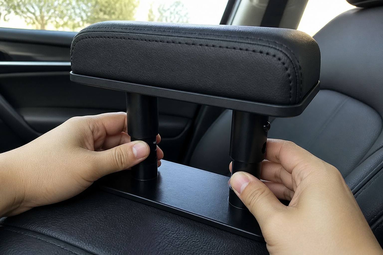 Adjusting the Ventra armrest height between three locked positions