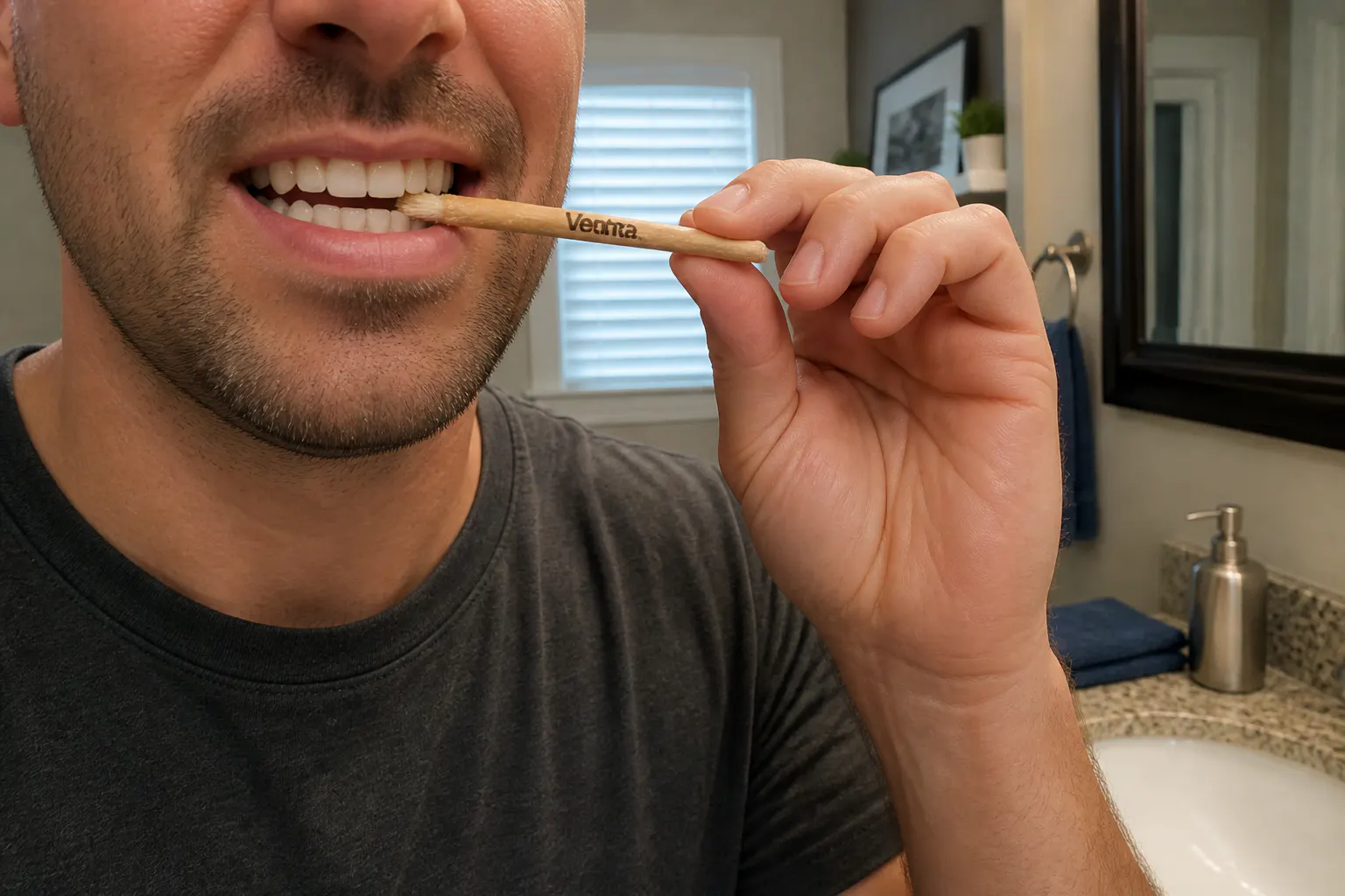 Whiter teeth close-up