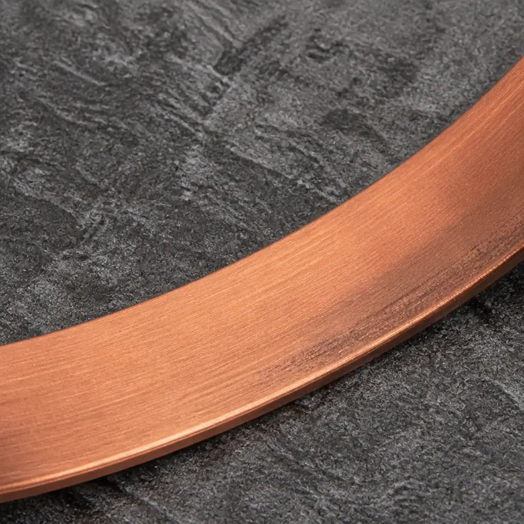 Close-up macro of authentic copper patina