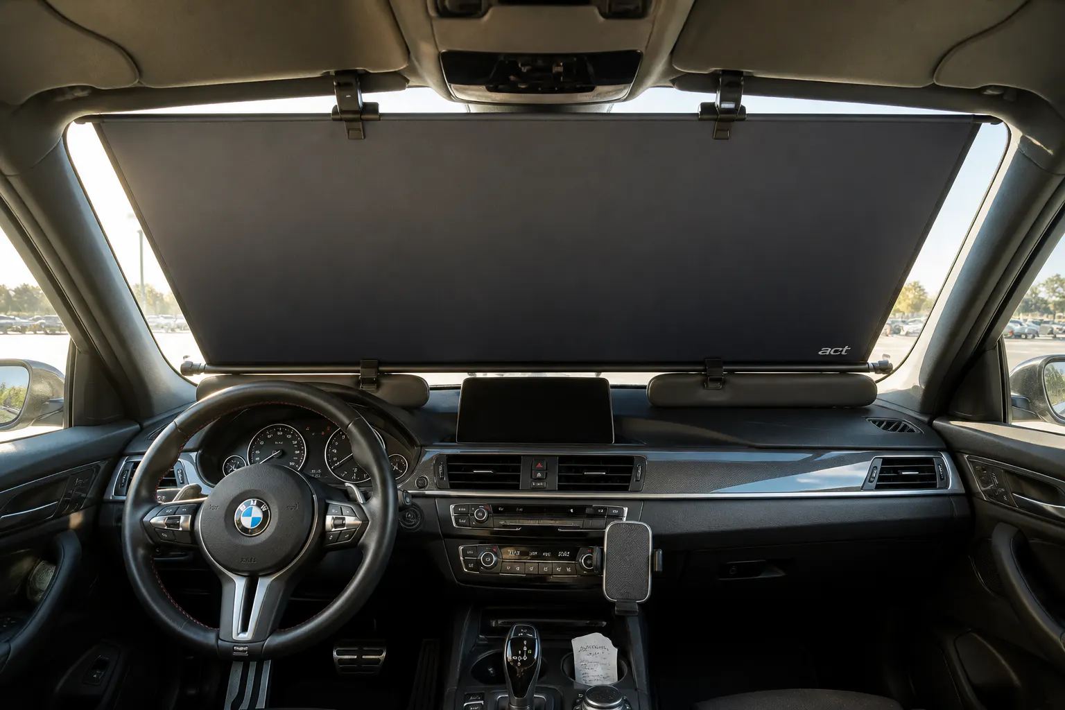 It clips into your visor - not just the glass