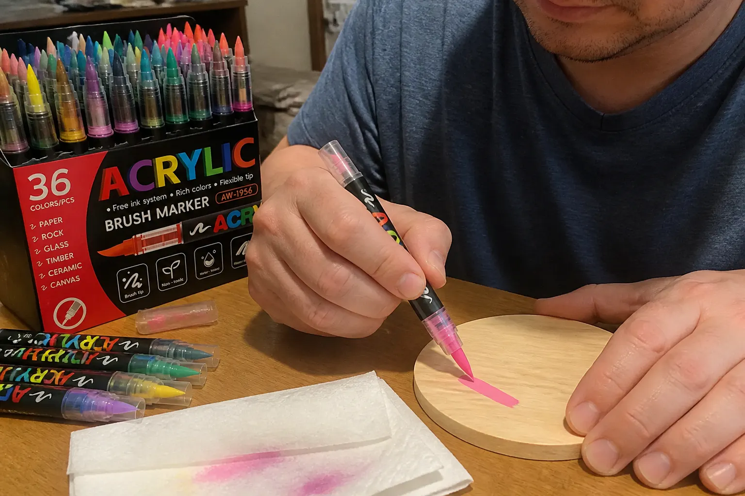 Customer craft made with the markers