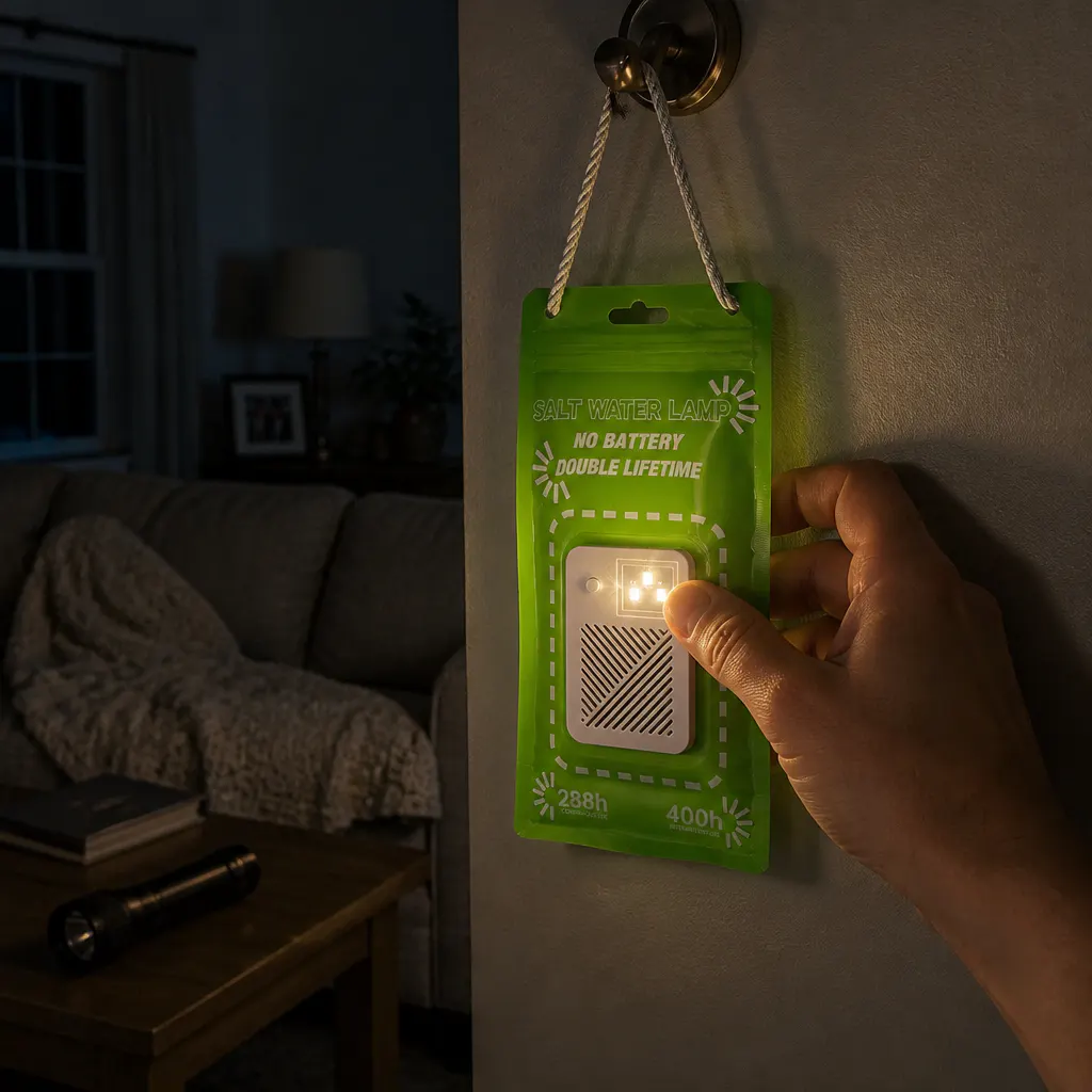 Flip the switch - the glow comes on