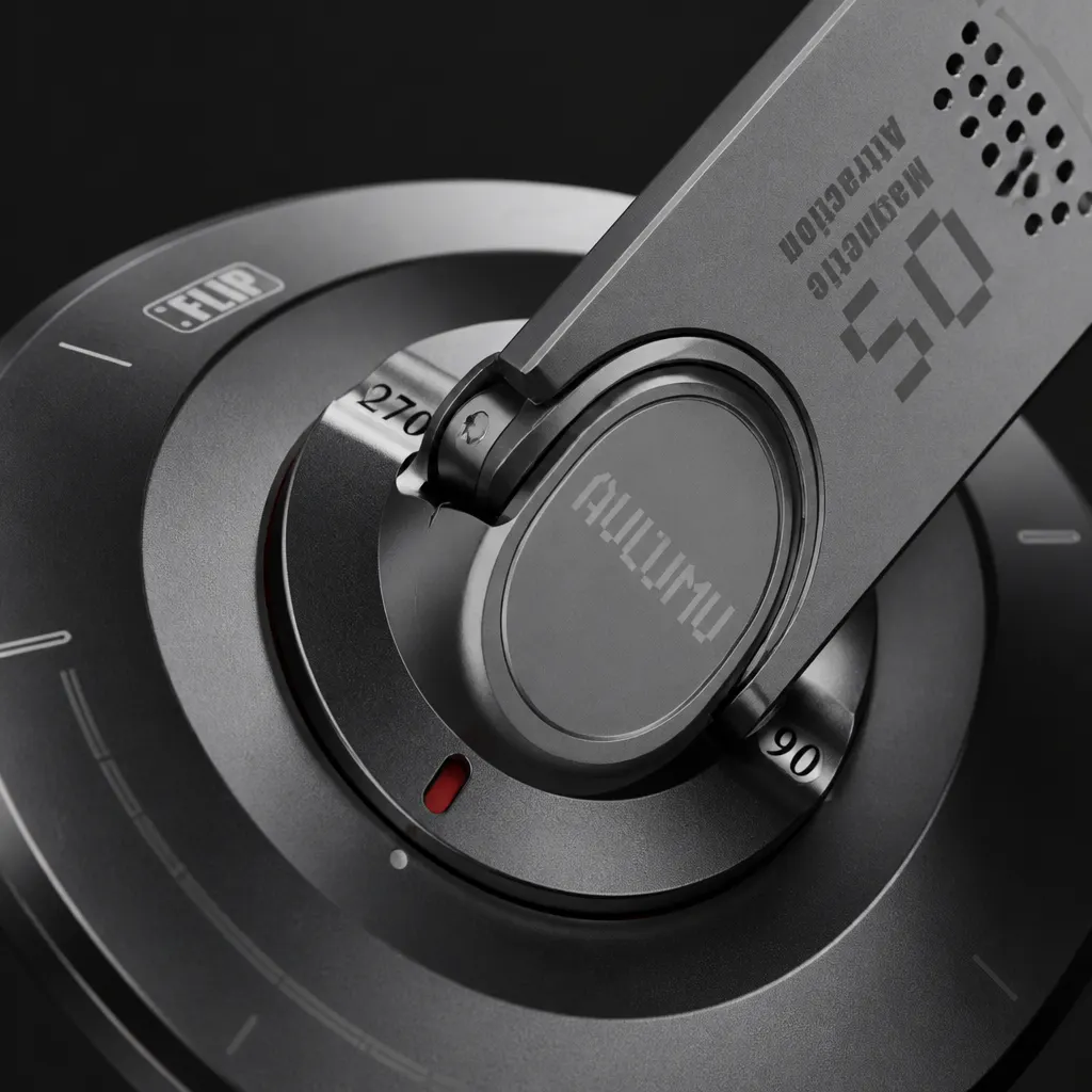 Macro close-up of the reinforced hinge