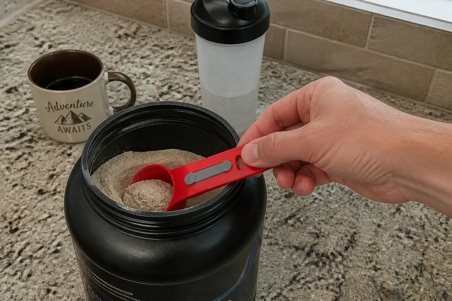 Dip with the slider closed