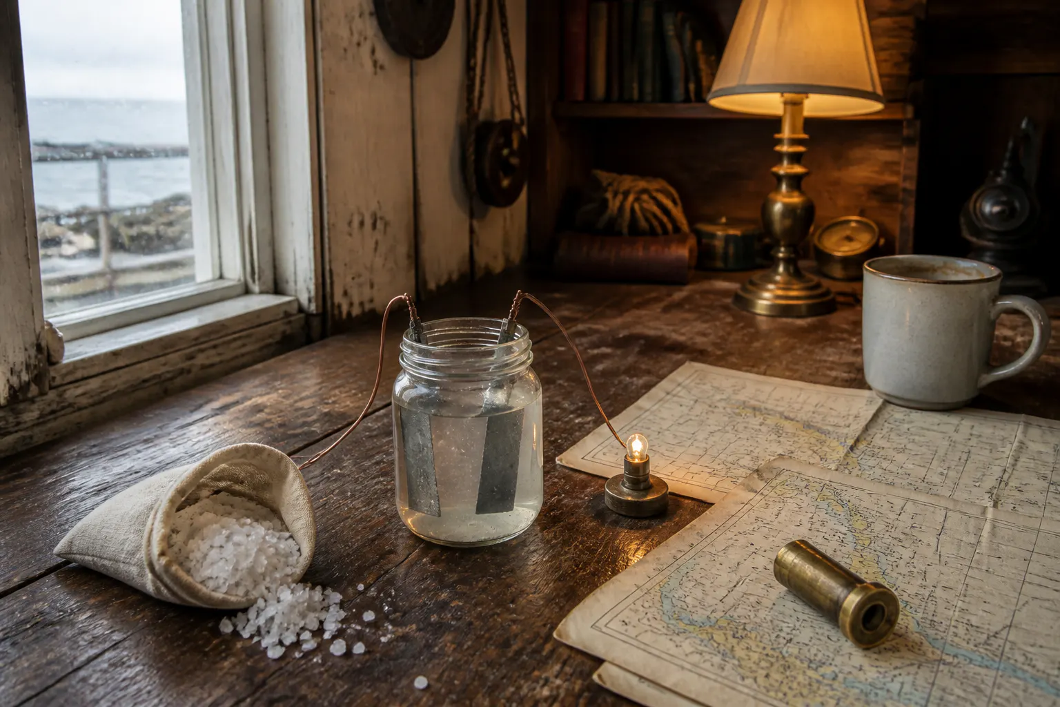 The saltwater cell mechanism that powers the Ventra lantern