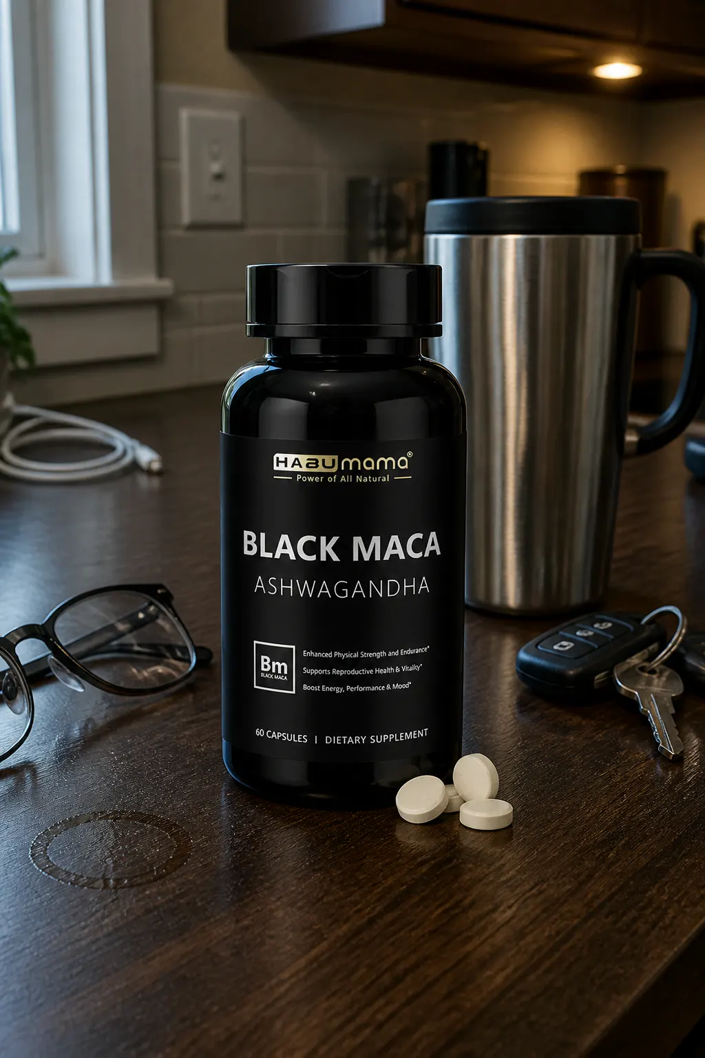 IronRoot black maca stamina formula bottle