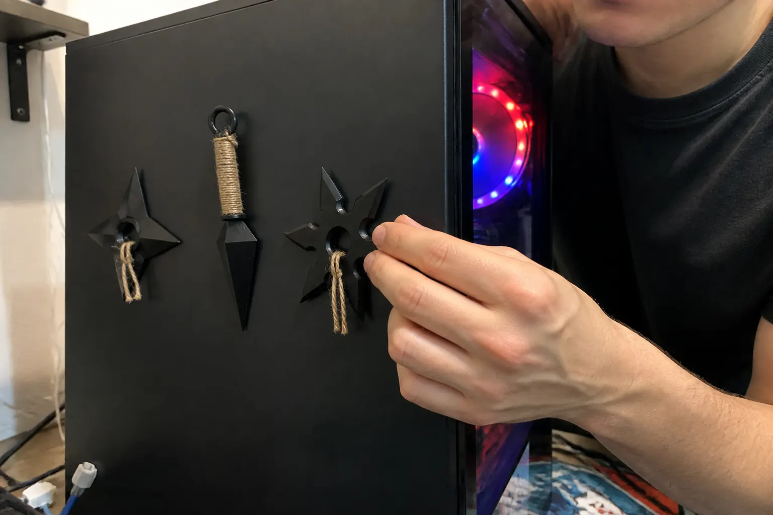 Customer photo of the ninja set from Tyler B.