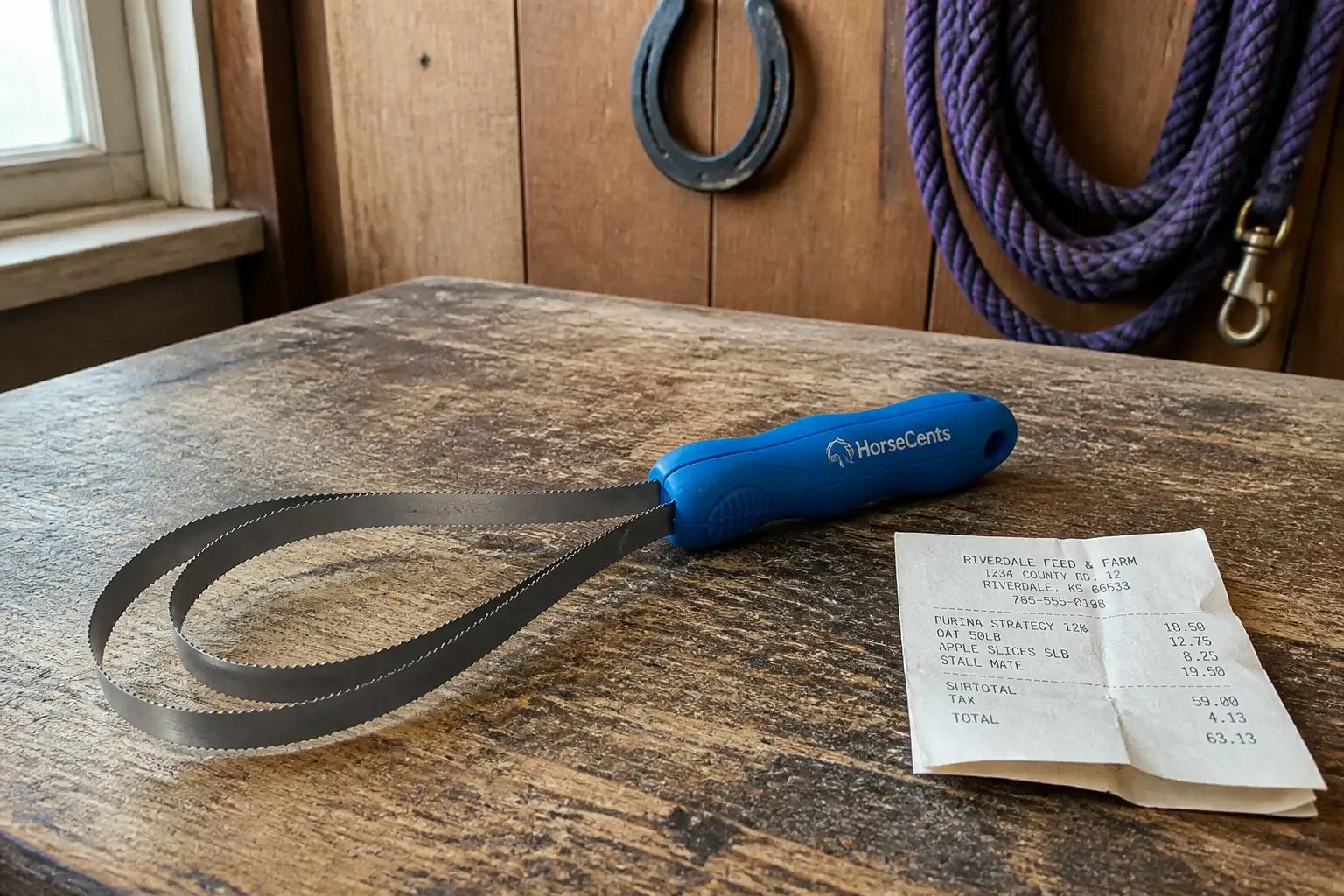 The classic branded barn loop-blade shedding comb