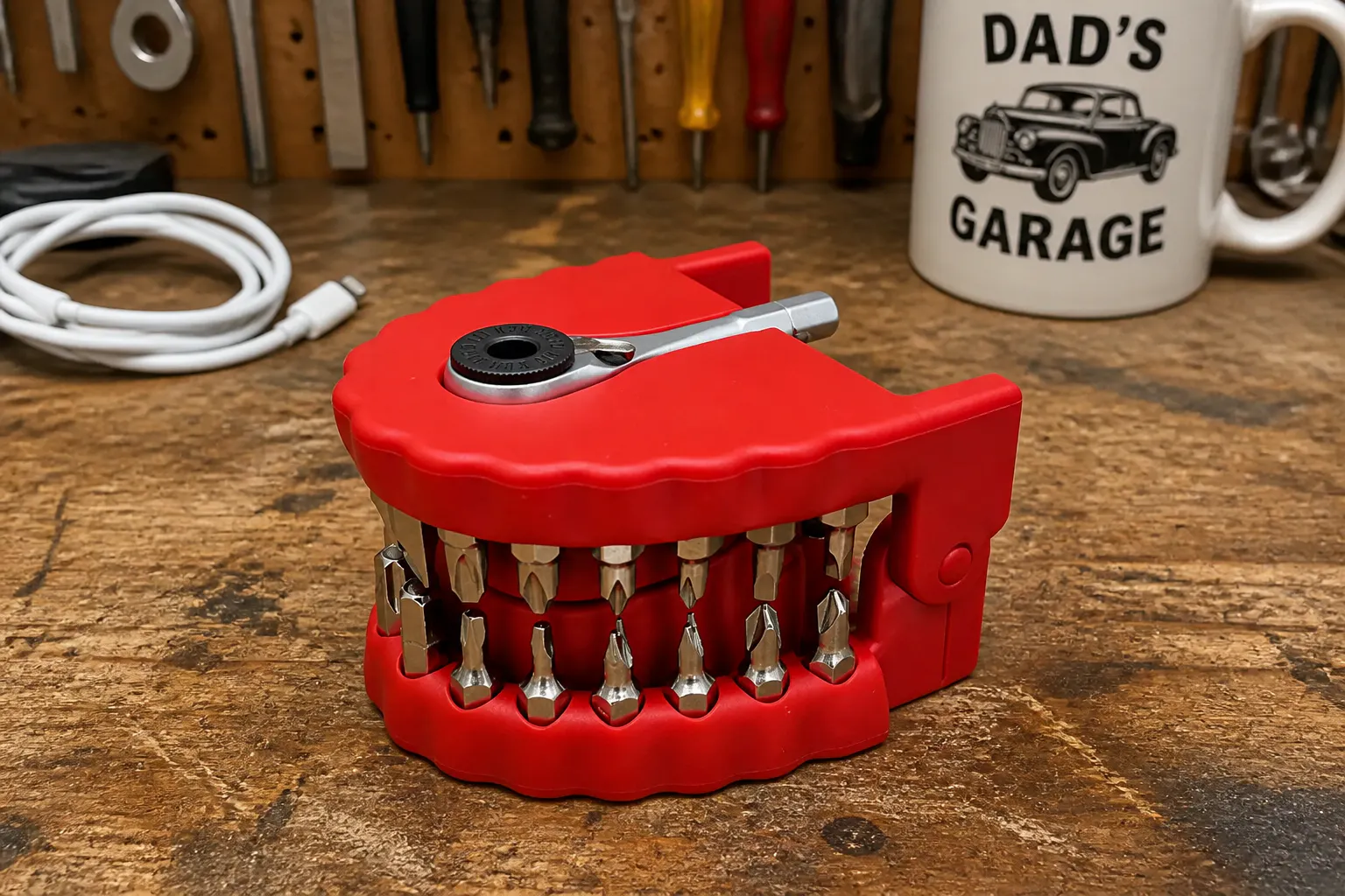 Open the mouth