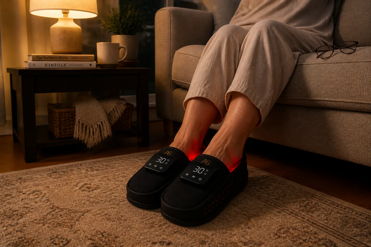 Cushioned slipper interior showing wearable comfort