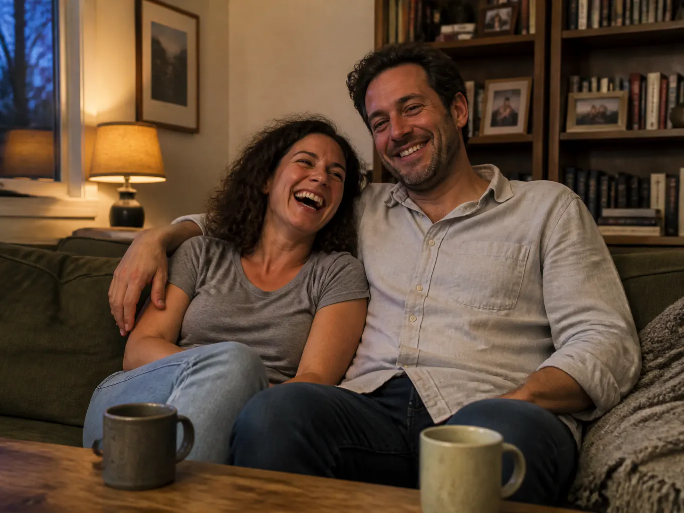 Woman feeling energized and content