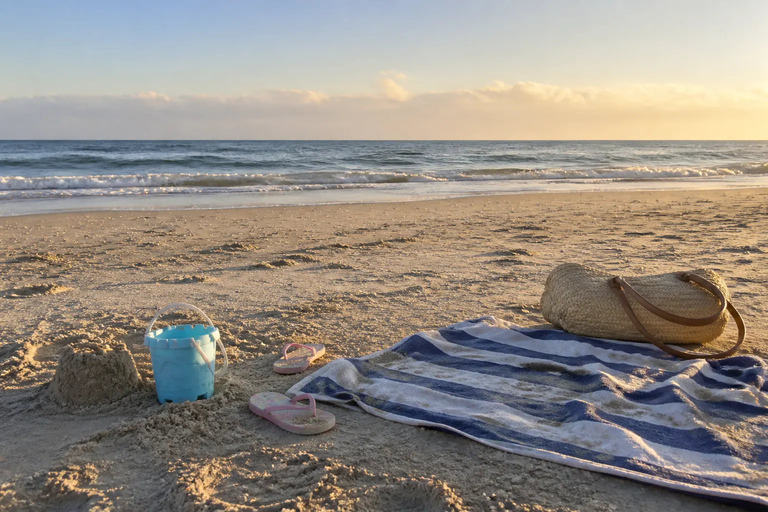 A sunny beach day