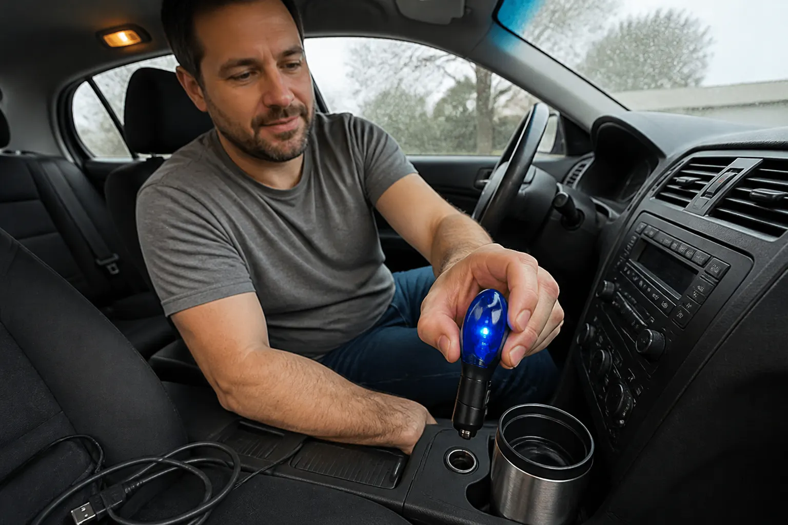 Highway speedometer at cruising speed in a real vehicle cluster