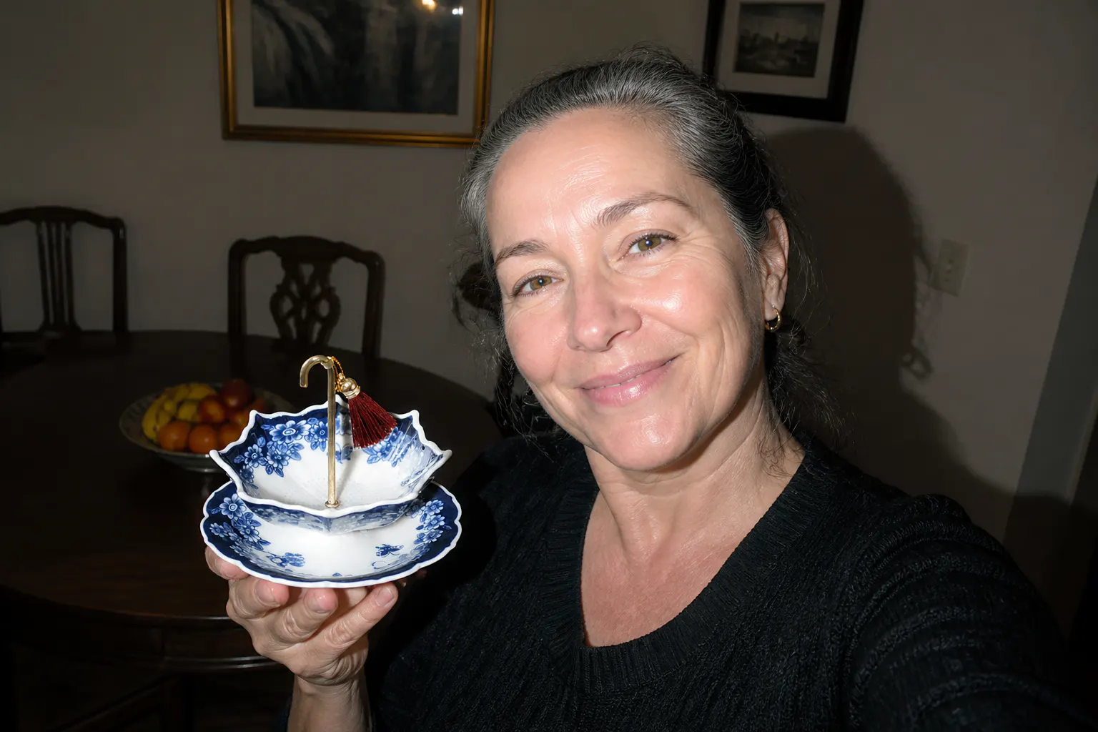 Priya R.'s umbrella tea strainer
