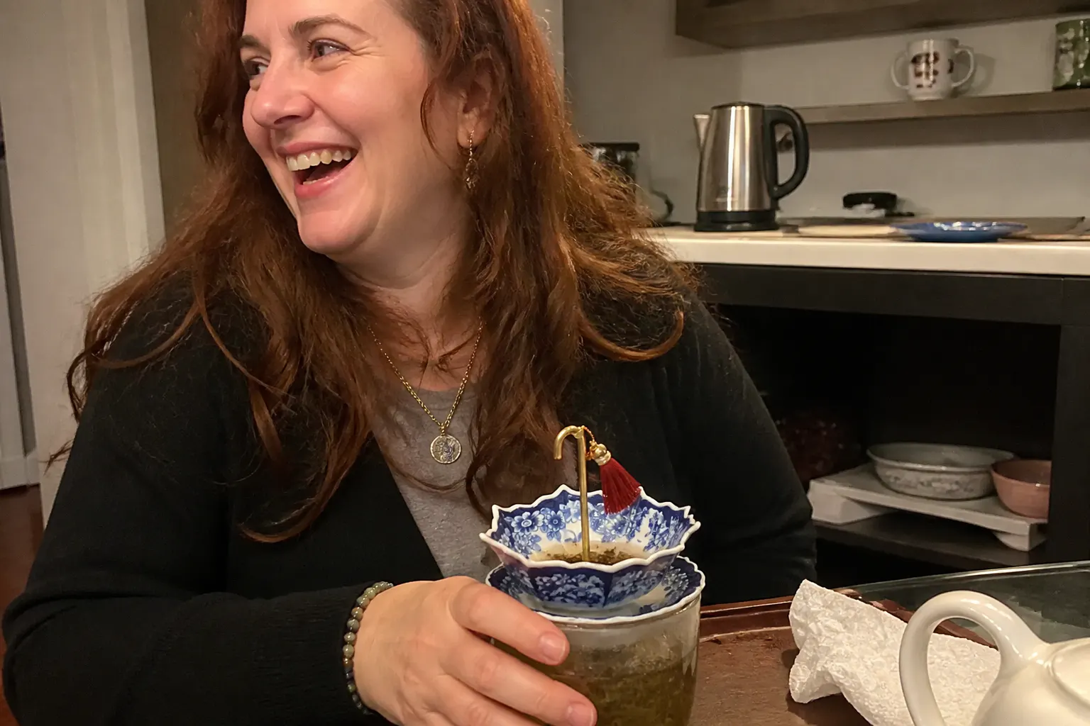 Elena V.'s umbrella tea strainer