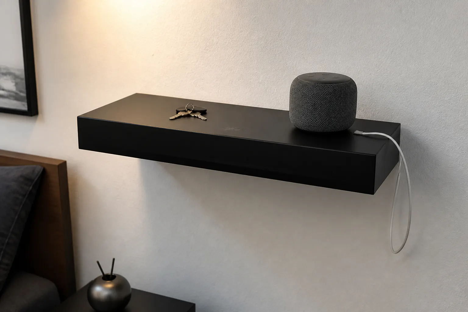 Black styled in a real room